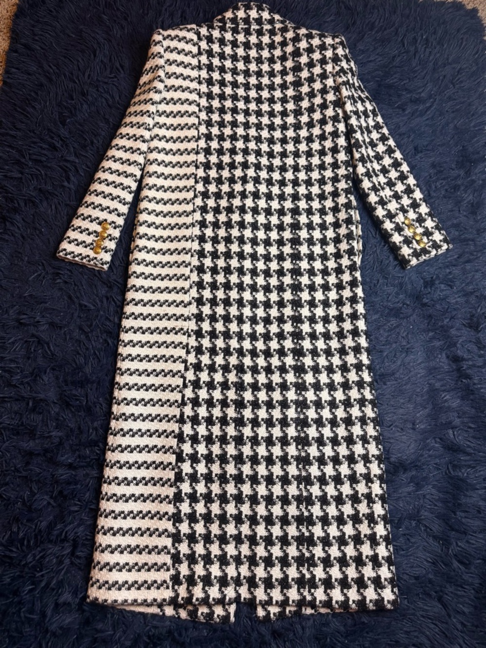 NWT Alice + Olivia Colley Long Tweed Coat . Size XS - Picture 13 of 17
